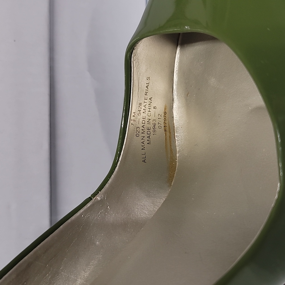 Worthington Green Patent Stiletto Pumps - Picture 3 of 12